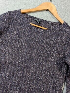 Eileen Fisher Wool Knit Sweater Women's Medium Purple